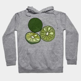 Kaffir lime cartoon illustration Hoodie